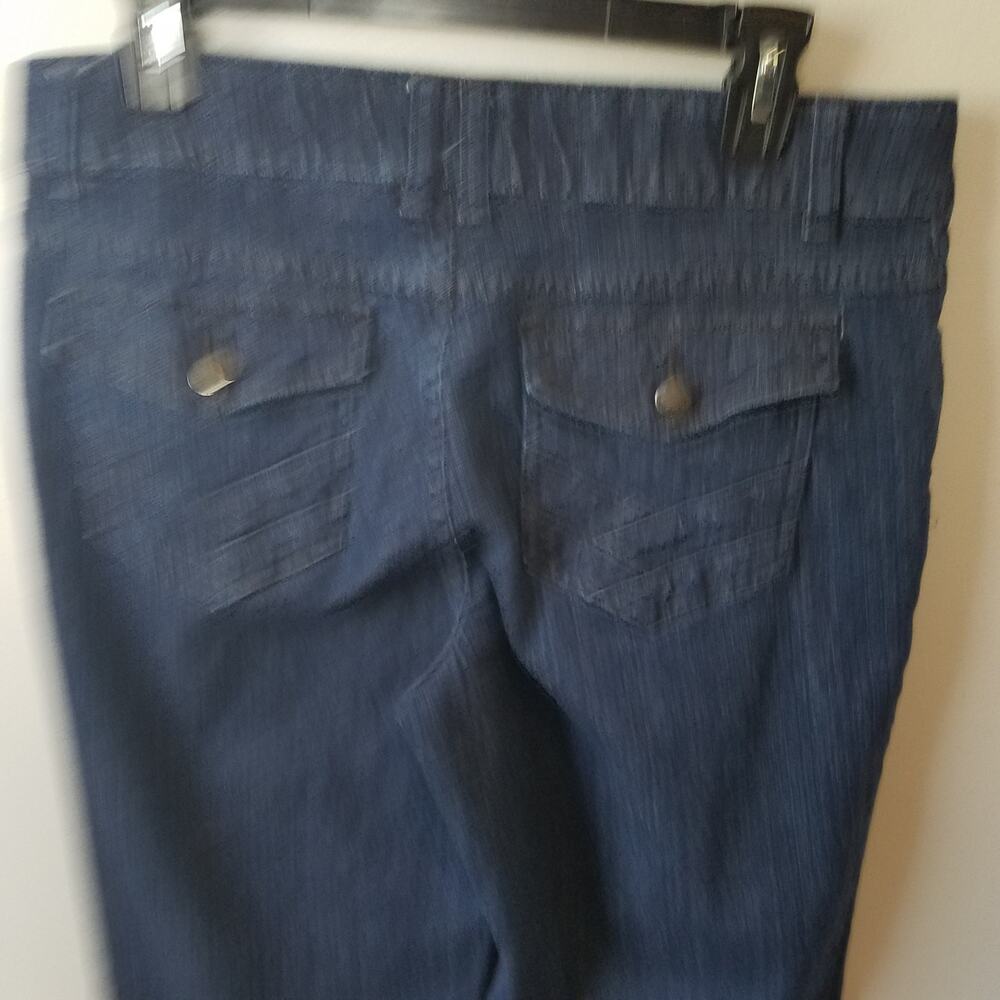 Liz Claiborne Womens Petite Flap Pocket Dress Straight Leg Jeans Size 12P - Picture 4 of 8